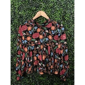 Zara Medium Floral Blouse, Trataluc Collection, Women's M Blouse